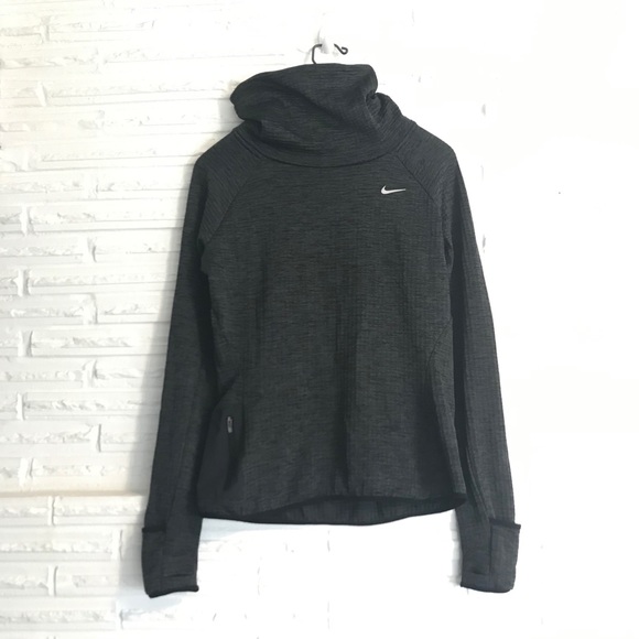 Nike Tops - Nike Dri-Fit Waffle Gray Long Sleeve Running Top